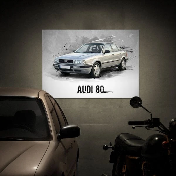 Grafika dekoracyjna na sciane Audi 80 B4